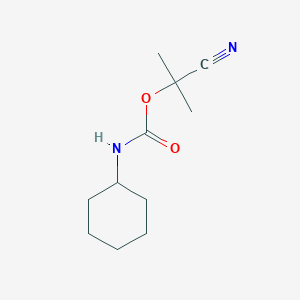 molecular formula C11H18N2O2 B5815310 2-cyanopropan-2-yl N-cyclohexylcarbamate 