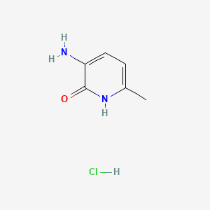 molecular formula C6H9ClN2O B581536 3-Amino-6-methylpyridin-2-ol hydrochloride CAS No. 1257665-17-0