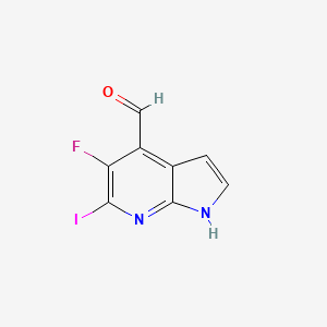 5-Fluoro-6-iodo-1H-pyrrolo[2,3-b]pyridine-4-carbaldehyde