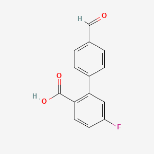 4-Fluoro-2-(4-formylphenyl)benzoic acid