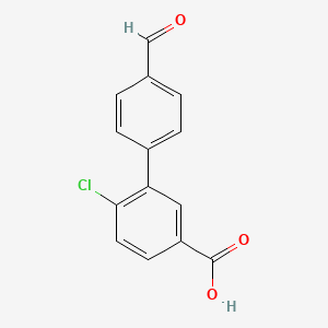 4-Chloro-3-(4-formylphenyl)benzoic acid