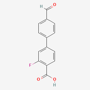 2-Fluoro-4-(4-formylphenyl)benzoic acid