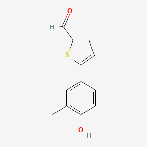 4-(5-Formylthiophen-2-YL)-2-methylphenol