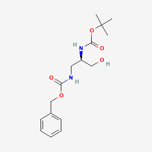 (R)-Benzyl tert-butyl (3-hydroxypropane-1,2-diyl)dicarbamate
