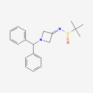 N-(1-Benzhydrylazetidin-3-ylidene)-2-methylpropane-2-sulfinamide