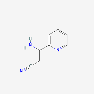 3-Amino-3-(pyridin-2-YL)propanenitrile