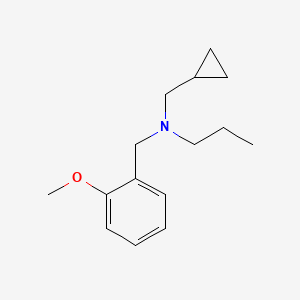 molecular formula C15H23NO B5815724 N-(cyclopropylmethyl)-N-[(2-methoxyphenyl)methyl]propan-1-amine 