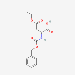 molecular formula C15H17NO6 B581573 Z-D-Asp(oall)-OH CAS No. 1272755-66-4