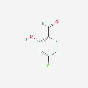 molecular formula C7H5ClO2 B058158 4-Chloro-2-hydroxybenzaldehyde CAS No. 2420-26-0