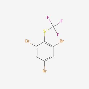 molecular formula C7H2Br3F3S B581580 (2,4,6-Tribromophenyl)(trifluoromethyl)sulfane CAS No. 1215205-79-0