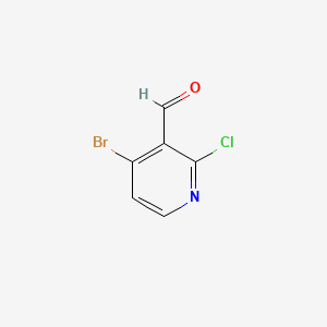 molecular formula C6H3BrClNO B581582 4-Bromo-2-chloropyridine-3-carboxaldehyde CAS No. 128071-84-1