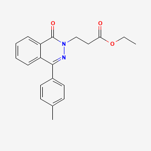 molecular formula C20H20N2O3 B5815865 Ethyl 3-[4-(4-methylphenyl)-1-oxophthalazin-2-yl]propanoate 
