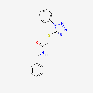molecular formula C17H17N5OS B5815878 N-(4-methylbenzyl)-2-[(1-phenyl-1H-tetrazol-5-yl)sulfanyl]acetamide 