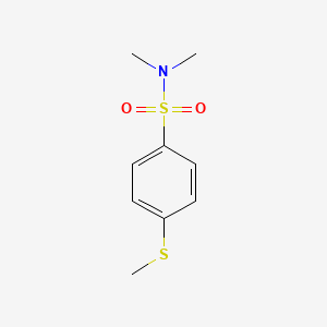 molecular formula C9H13NO2S2 B5815887 N,N-dimethyl-4-methylsulfanylbenzenesulfonamide 