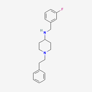 molecular formula C20H25FN2 B5815927 N-(3-fluorobenzyl)-1-(2-phenylethyl)-4-piperidinamine 