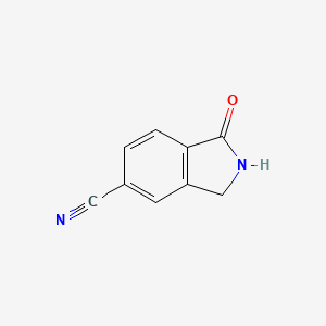 molecular formula C9H6N2O B581596 1-Oxoisoindoline-5-carbonitrile CAS No. 1261869-76-4