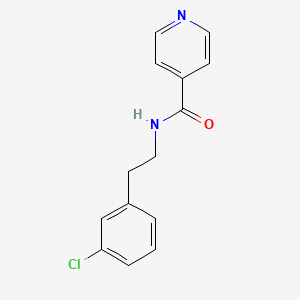 molecular formula C14H13ClN2O B5815969 N-[2-(3-chlorophenyl)ethyl]pyridine-4-carboxamide 