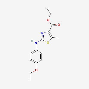 molecular formula C15H18N2O3S B5815975 Ethyl 2-(4-ethoxyanilino)-5-methyl-1,3-thiazole-4-carboxylate 
