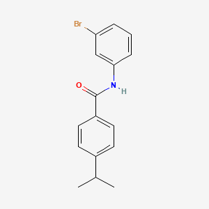 molecular formula C16H16BrNO B5816011 N-(3-bromophenyl)-4-(propan-2-yl)benzamide 