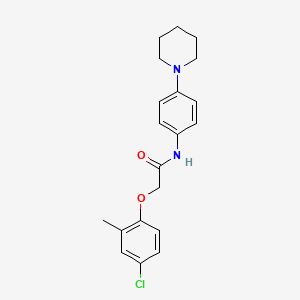 molecular formula C20H23ClN2O2 B5816085 2-(4-chloro-2-methylphenoxy)-N-(4-piperidylphenyl)acetamide 