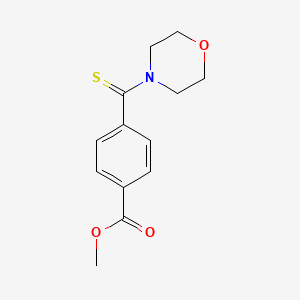 molecular formula C13H15NO3S B5816115 Methyl 4-(morpholine-4-thioyl)benzoate 