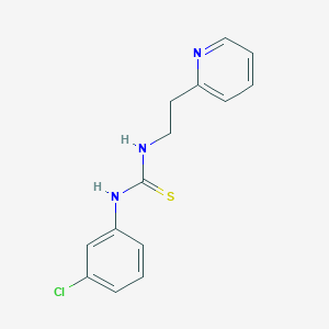 molecular formula C14H14ClN3S B5816120 N-(3-CHLOROPHENYL)-N'-[2-(2-PYRIDYL)ETHYL]THIOUREA 
