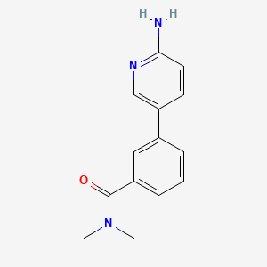 3-(6-Aminopyridin-3-yl)-N,N-dimethylbenzamide