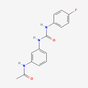 molecular formula C15H14FN3O2 B5816161 N-(3-{[(4-fluorophenyl)carbamoyl]amino}phenyl)acetamide 