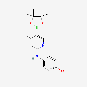 n-(4-Methoxyphenyl)-4-methyl-5-(4,4,5,5-tetramethyl-1,3,2-dioxaborolan-2-yl)pyridin-2-amine