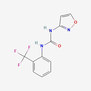 molecular formula C11H8F3N3O2 B5816248 N-(3-ISOXAZOLYL)-N'-[2-(TRIFLUOROMETHYL)PHENYL]UREA 