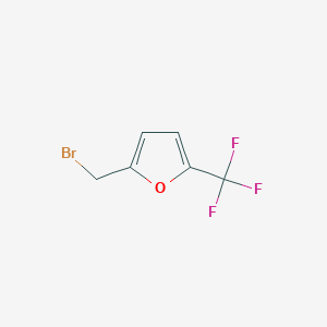 molecular formula C6H4BrF3O B058163 2-(Bromomethyl)-5-(trifluoromethyl)furan CAS No. 17515-77-4