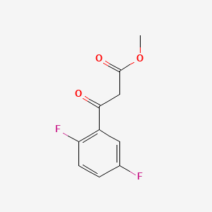 molecular formula C10H8F2O3 B581632 Methyl 3-(2,5-Difluorophenyl)-3-oxopropionate CAS No. 1268103-31-6