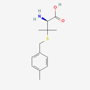 molecular formula C13H19NO2S B581633 (S)-2-Amino-3-methyl-3-((4-methylbenzyl)thio)butanoic acid CAS No. 1330286-51-5