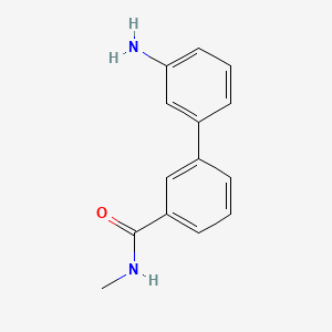 molecular formula C14H14N2O B581636 3-(3-Aminophenyl)-N-methylbenzamide CAS No. 1335041-38-7