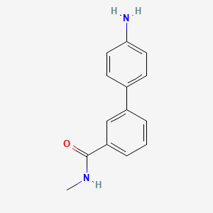 molecular formula C14H14N2O B581637 3-(4-Aminophenyl)-N-methylbenzamide CAS No. 1335041-46-7