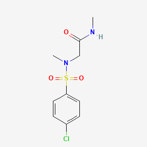 molecular formula C10H13ClN2O3S B5816446 N~2~-[(4-chlorophenyl)sulfonyl]-N,N~2~-dimethylglycinamide 