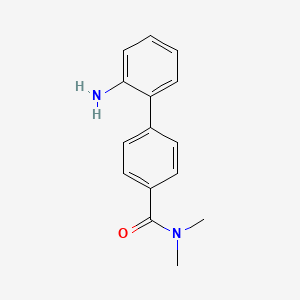 molecular formula C15H16N2O B581647 4-(2-Aminophenyl)-N,N-dimethylbenzamide CAS No. 1345471-30-8