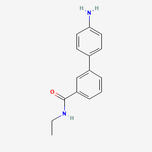 molecular formula C15H16N2O B581650 3-(4-Aminophenyl)-N-ethylbenzamide CAS No. 1345471-45-5