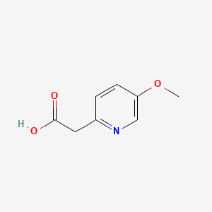 molecular formula C8H9NO3 B581653 2-(5-甲氧基吡啶-2-基)乙酸 CAS No. 1214332-39-4