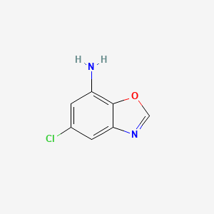 molecular formula C7H5ClN2O B581655 5-Chlorobenzo[d]oxazol-7-amine CAS No. 1225672-06-9