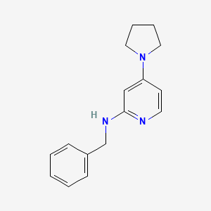 molecular formula C16H19N3 B581659 2-(N-Benzylamino)-4-pyrrolidinopyridine CAS No. 1352318-24-1