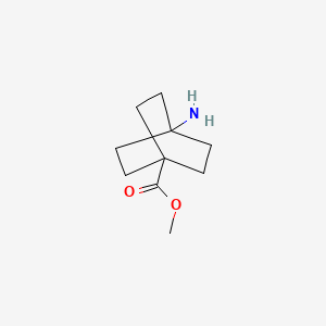 molecular formula C10H17NO2 B581668 Methyl 4-aminobicyclo[2.2.2]octane-1-carboxylate CAS No. 135908-33-7