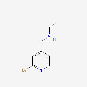 molecular formula C8H11BrN2 B581673 (2-Bromo-pyridin-4-ylmethyl)-ethyl-amine CAS No. 1289386-37-3