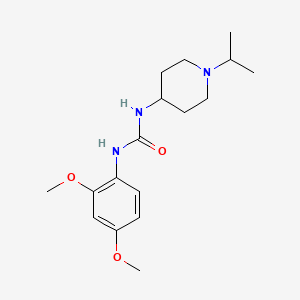 molecular formula C17H27N3O3 B5816780 N-(2,4-DIMETHOXYPHENYL)-N'-(1-ISOPROPYL-4-PIPERIDYL)UREA 