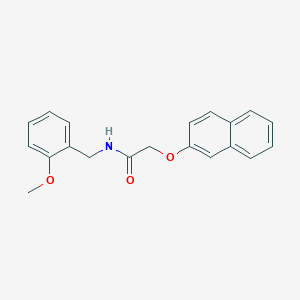 molecular formula C20H19NO3 B5816810 N-(2-methoxybenzyl)-2-(naphthalen-2-yloxy)acetamide 