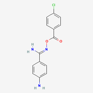 [(Z)-[amino-(4-aminophenyl)methylidene]amino] 4-chlorobenzoate