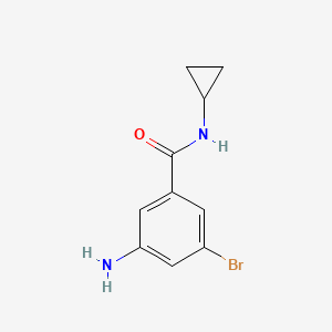3-Amino-5-bromo-N-cyclopropylbenzamide