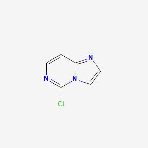 molecular formula C6H4ClN3 B581714 5-氯咪唑并[1,2-c]嘧啶 CAS No. 1208086-02-5