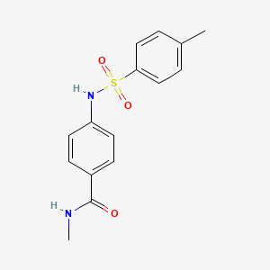 molecular formula C15H16N2O3S B5817149 N-methyl-4-[(4-methylphenyl)sulfonylamino]benzamide 
