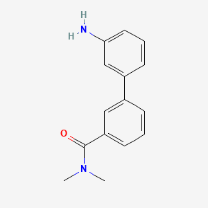 molecular formula C15H16N2O B581715 3-(3-氨基苯基)-N,N-二甲基苯甲酰胺 CAS No. 1375069-30-9